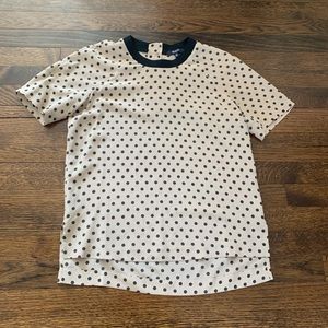 Madewell Silk Polka Dot Blouse | Size XS